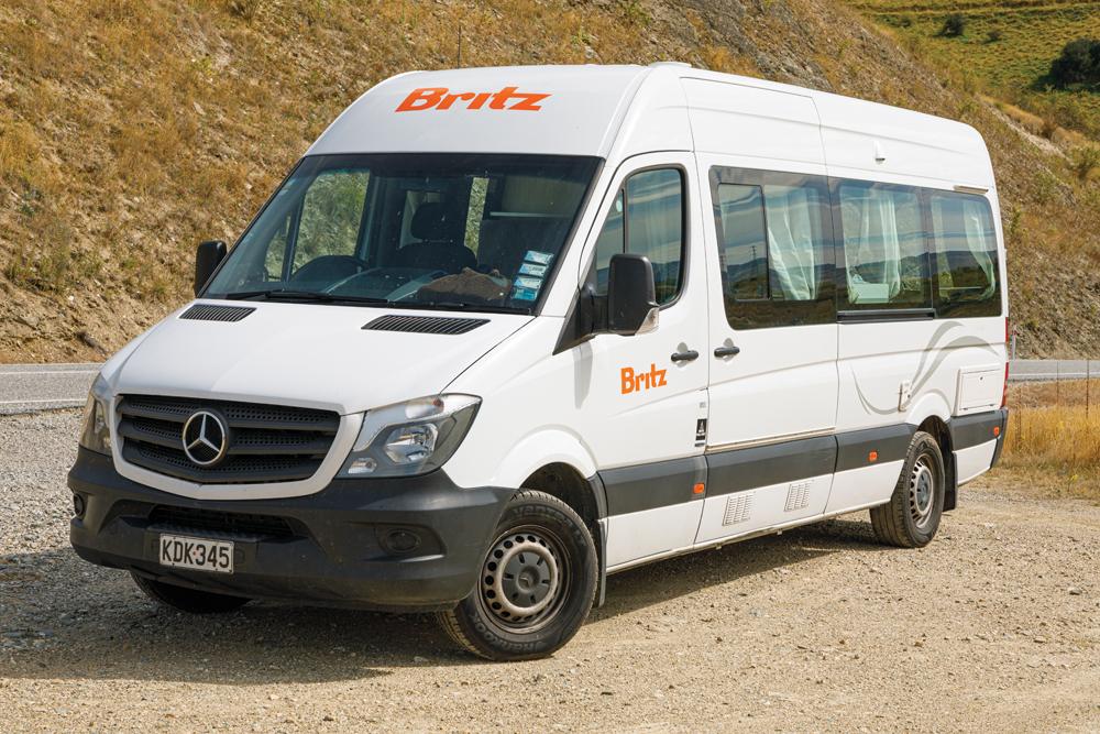 Britz Venturer rental campervan based on a Mercedes Sprinter
