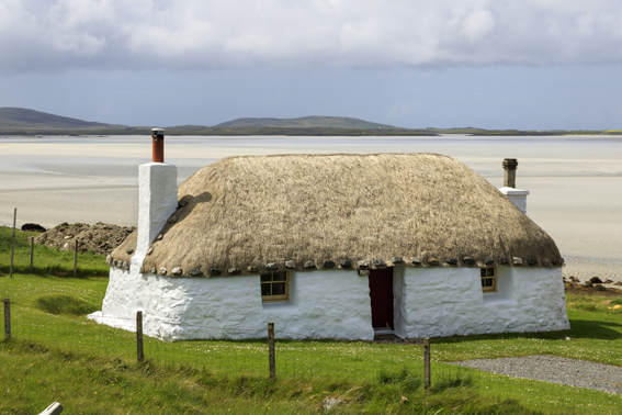 One of the croft houses on North Uist