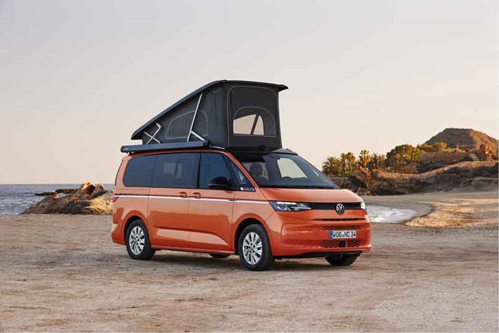 All California campervans come with a pop-top rising roof
