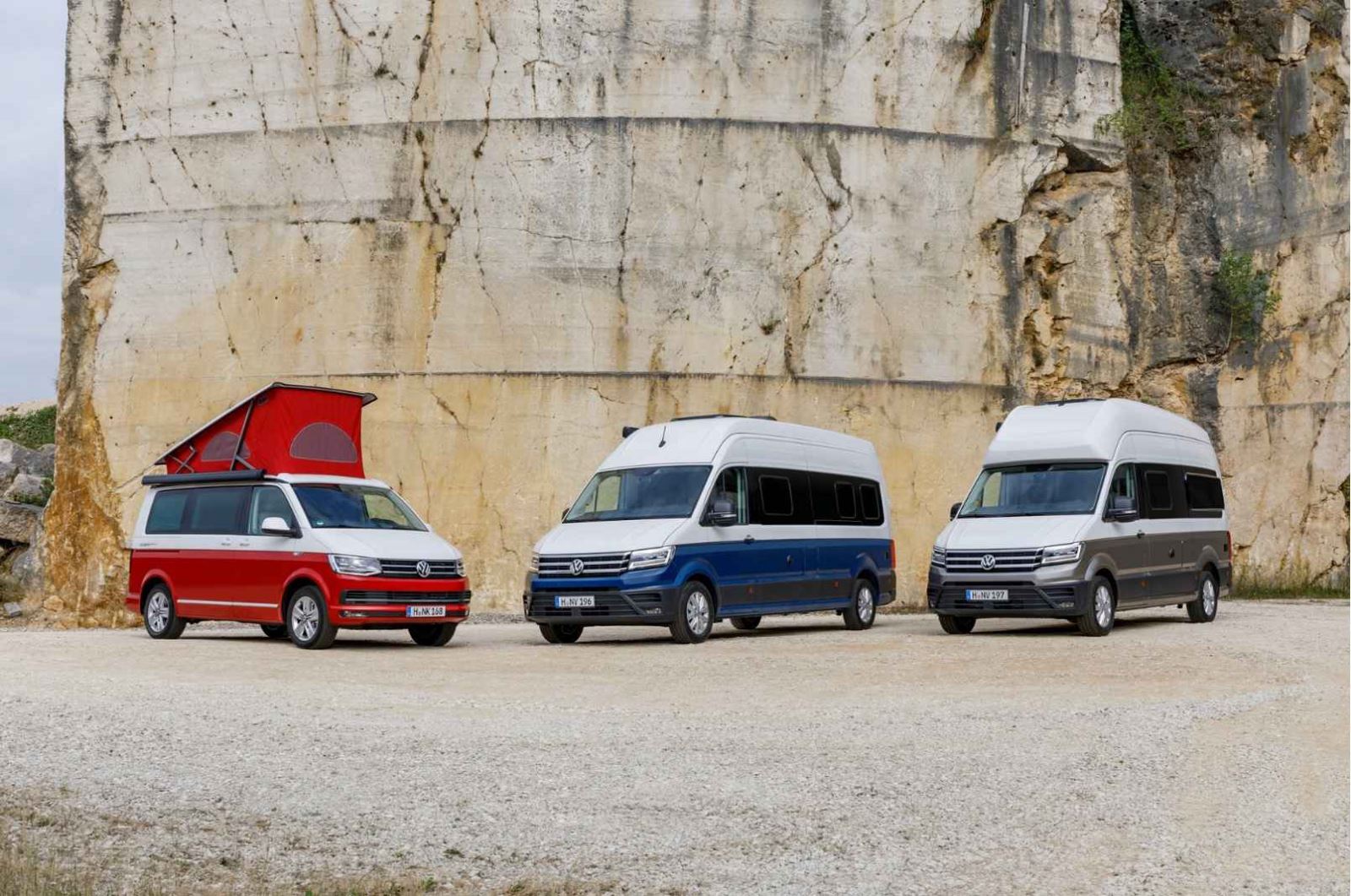 Modern VW campervans