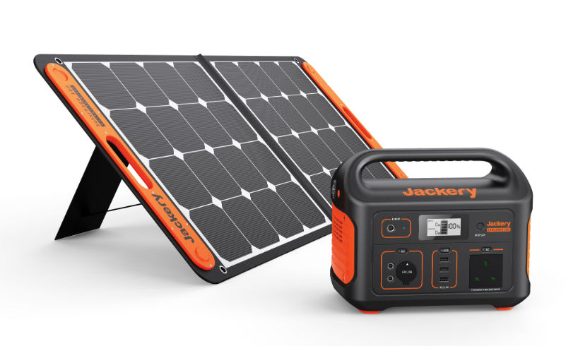 Jackery Solar Generator Explorer 500 and SolarSaga Panel