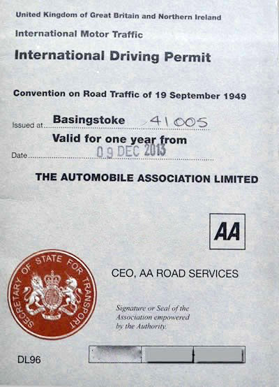 International driving permit