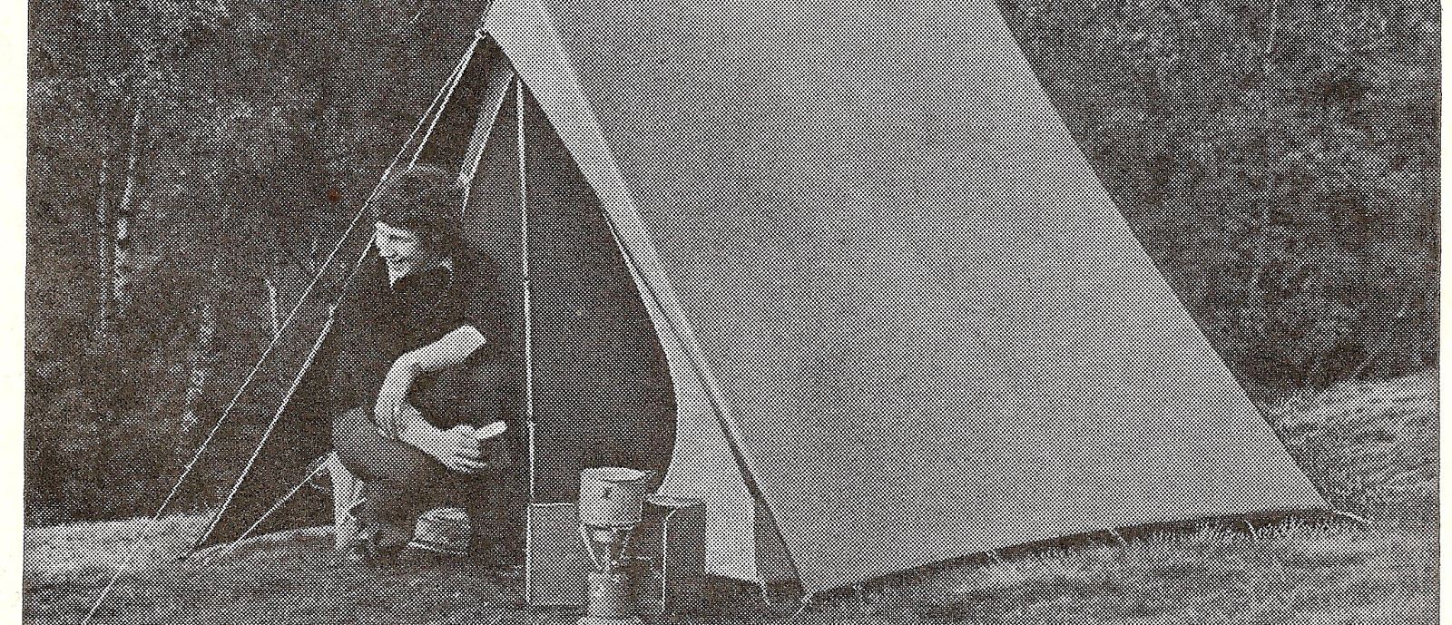 Retro pic of a tent