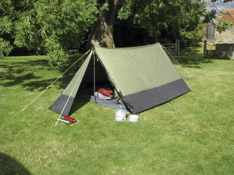 An example of a ridge tent