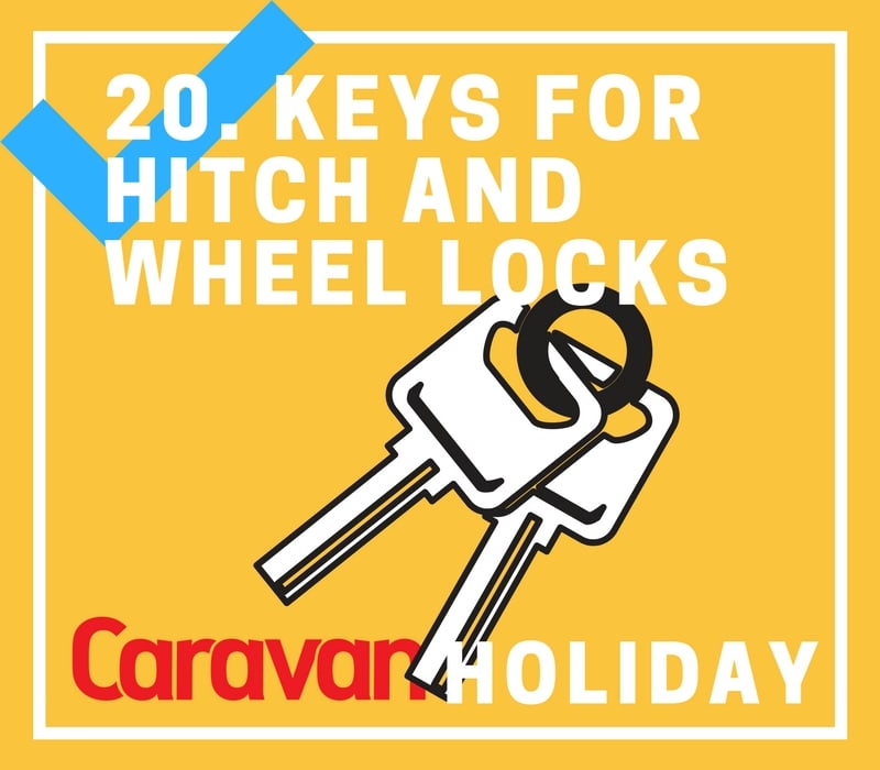 Keys for hitch and wheel locks