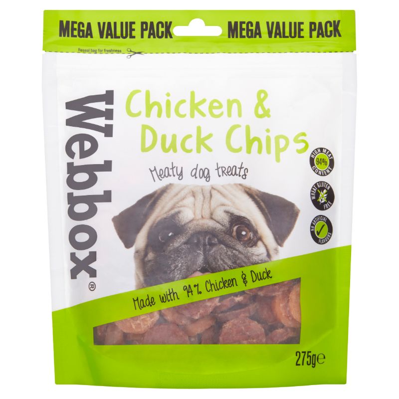 Webbox Bulk Chicken & Duck Chips Dog Treats