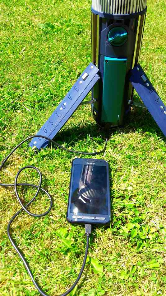 Charge your smartphone with a Tegstove