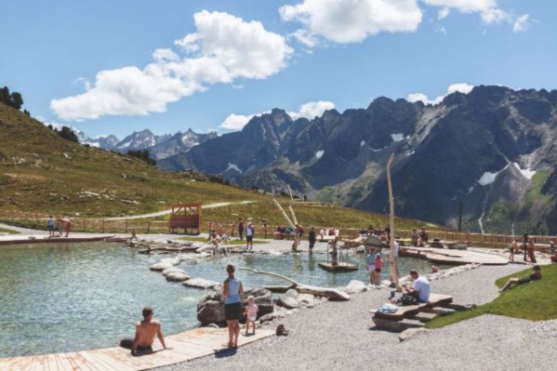 Austrian mountain pool