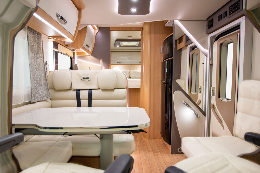 The interior in the McLouis Fusion 367 motorhome