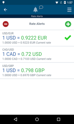 XE Currency app screenshot