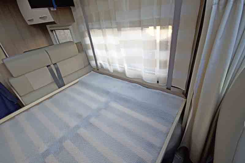 A motorhome bed
