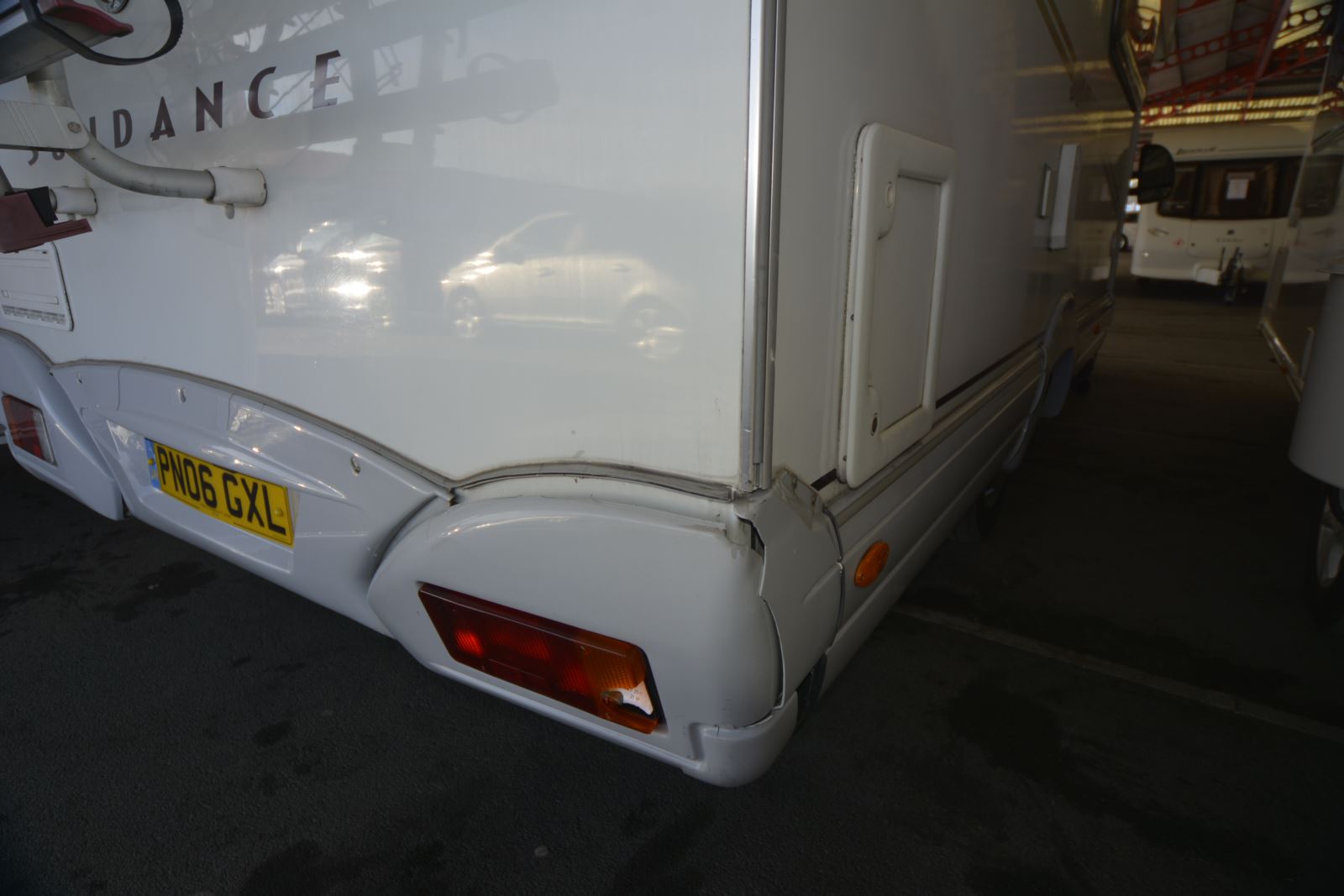 Check the exterior of the used motorhome for any damage