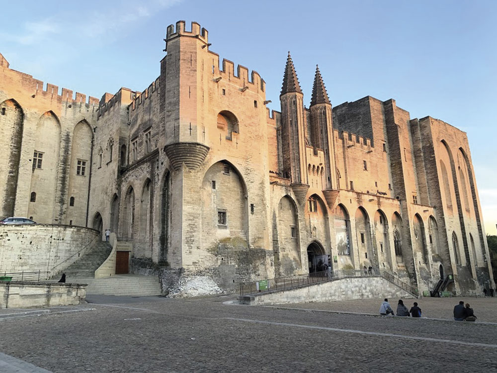 The Palais of the Popes in Avignon, France