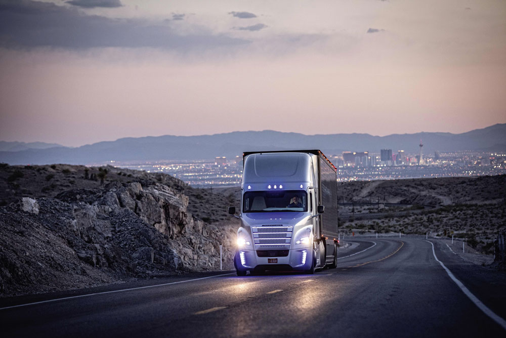 Daimler testing an autonomous truck
