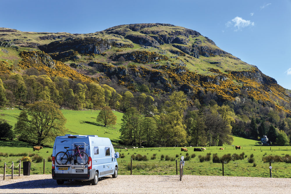 Great views from Witches Craig Caravan and Camping Park