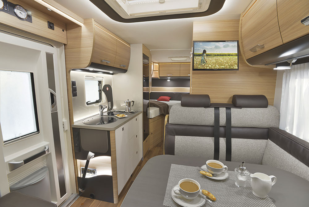A typical motorhome layout