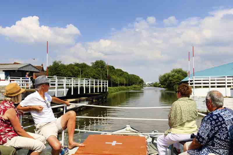 Image of people on a boat trip in Gloucestershire
