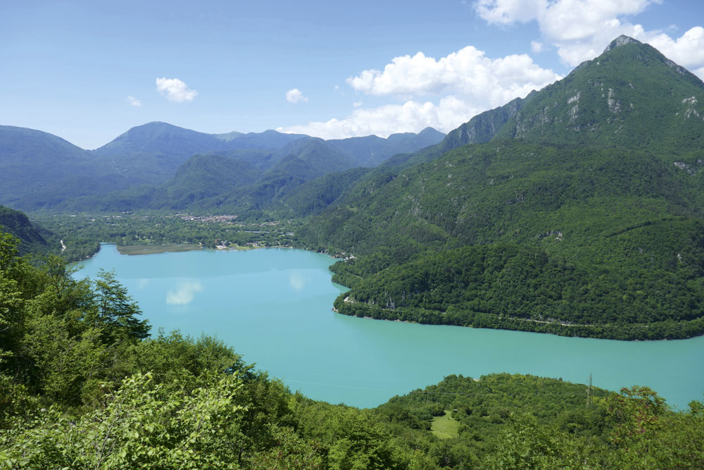The view over Lago di Cavazzo, in Italy