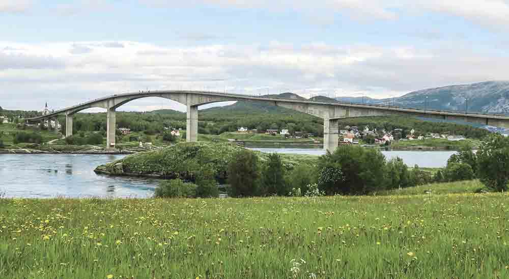 Image of the bridge at Saltstraumen in Norway