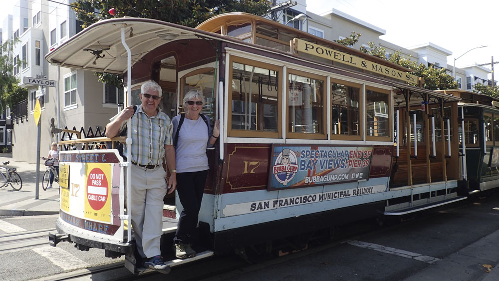 A tram in San Francisco