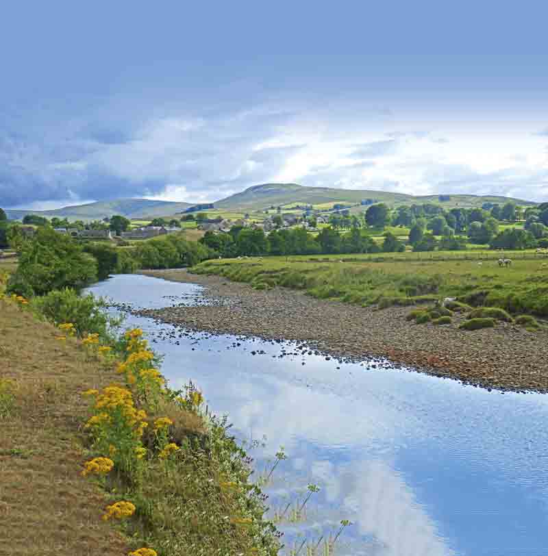 Image of the River Ure, in Hawes, Yorkshire Dales