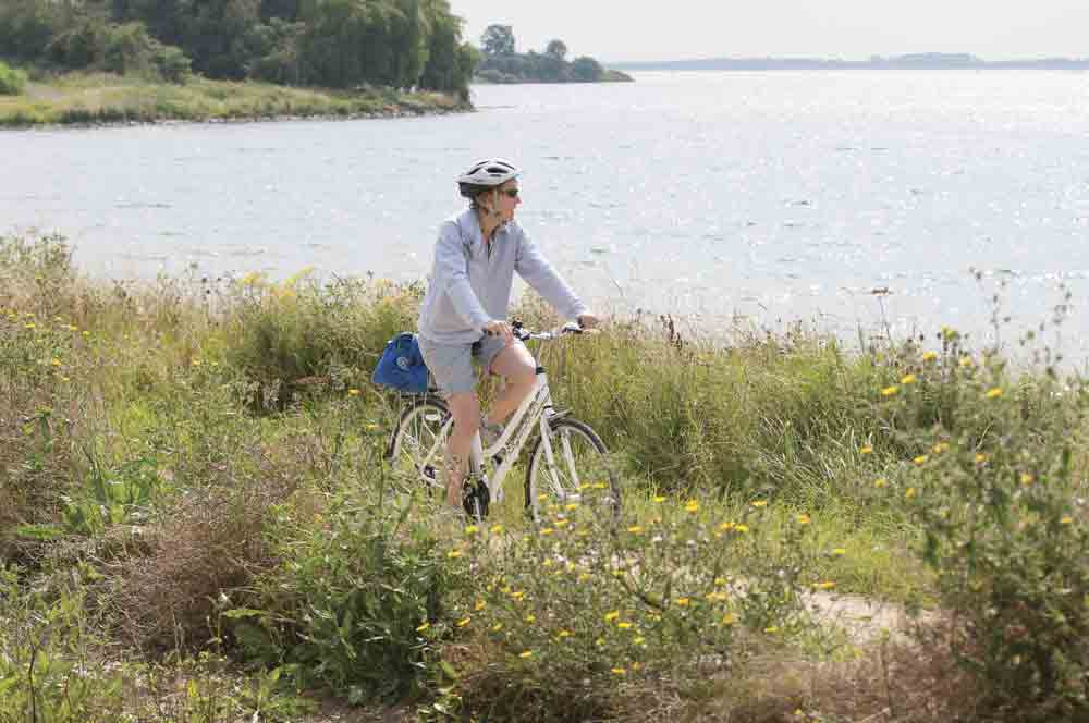 Cyclist at Rutland Water