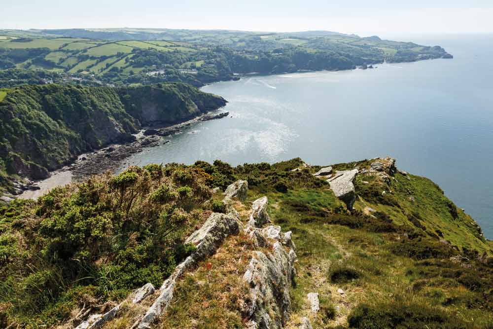 View from the summit of Great Hangman, Combe Martin