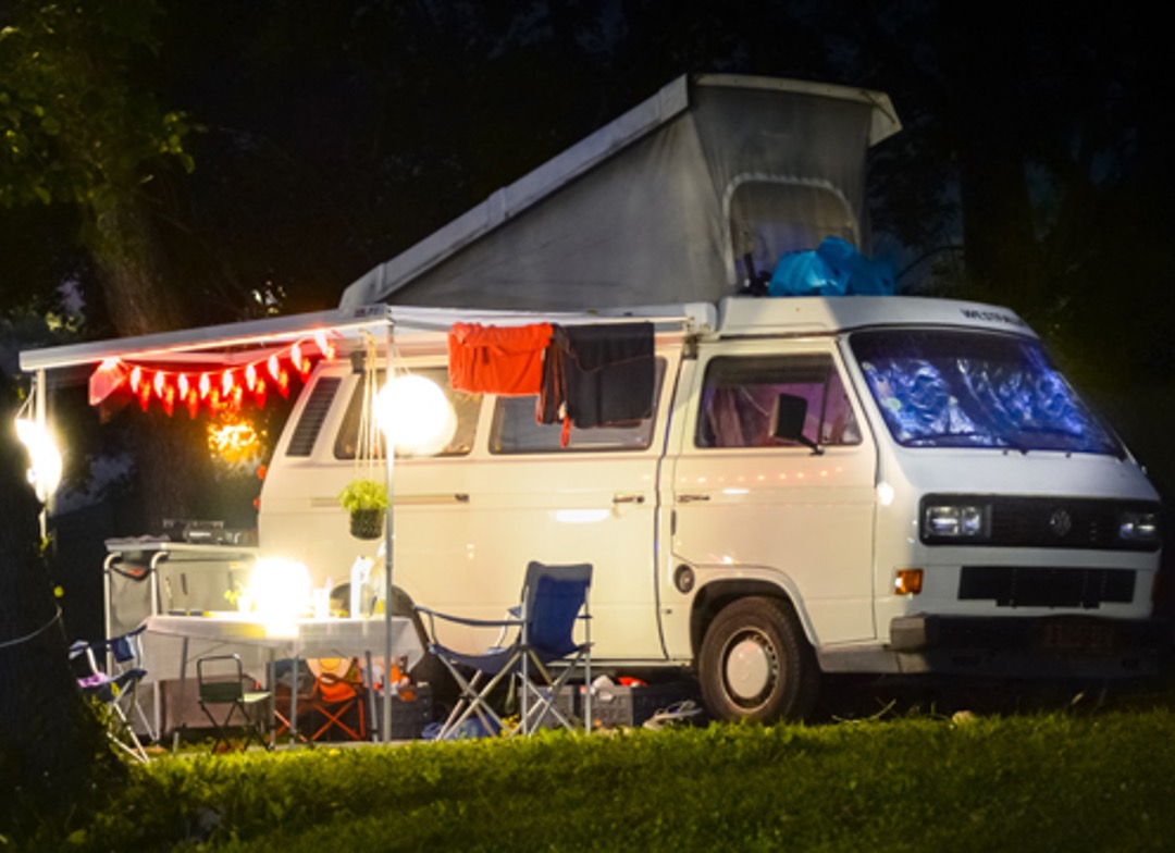 Campervan outdoor lighting
