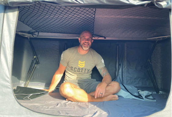 The inside of the RoofBunk
