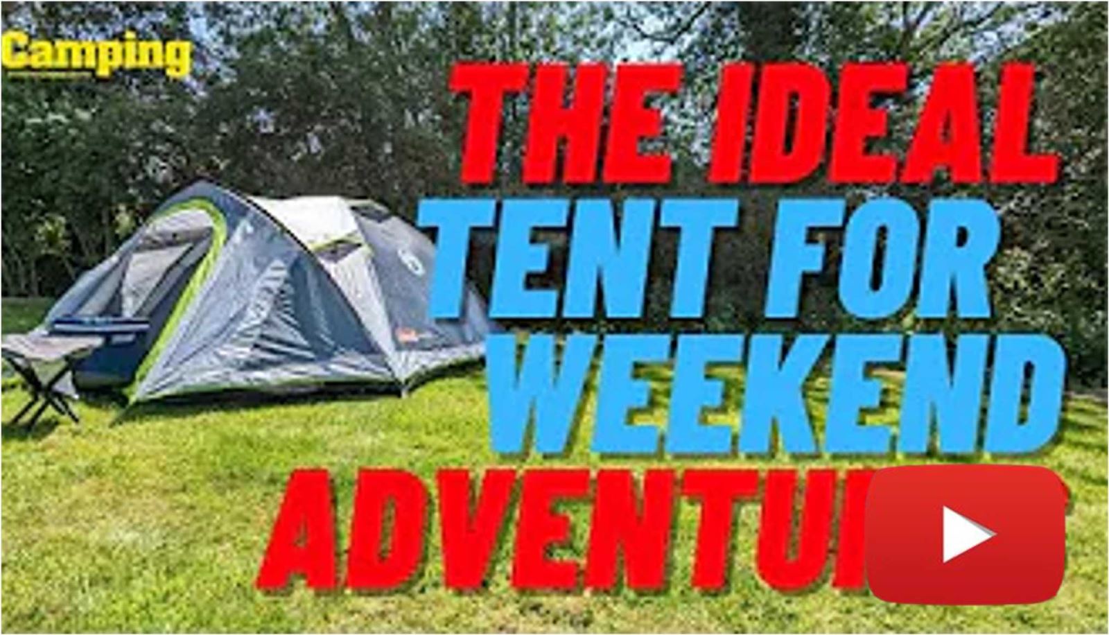 An ideal tent for weekend adventures