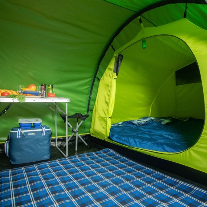 Inside the Regatta Montegra 4 tent