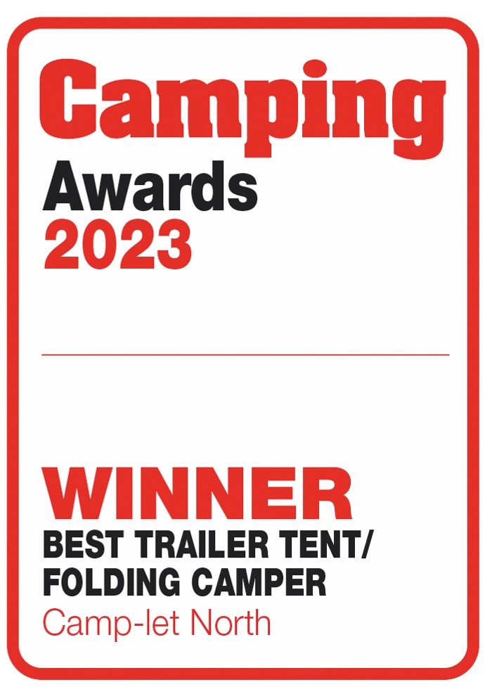 Camping Awards 2023 winner for the best trailer tent/folding camper