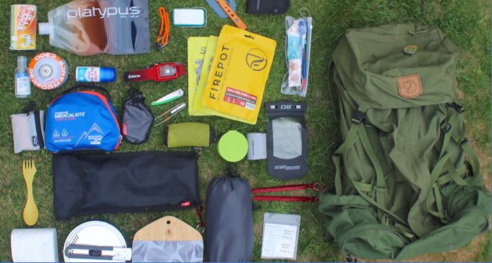 Wild camping kit list