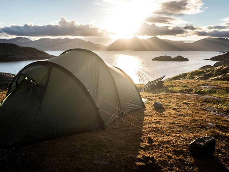 A tent for wild camping