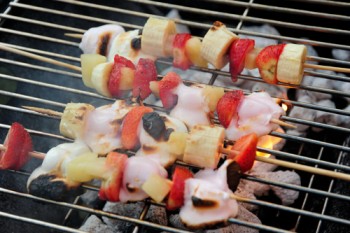 Fruit And Marshmallow Kebabs