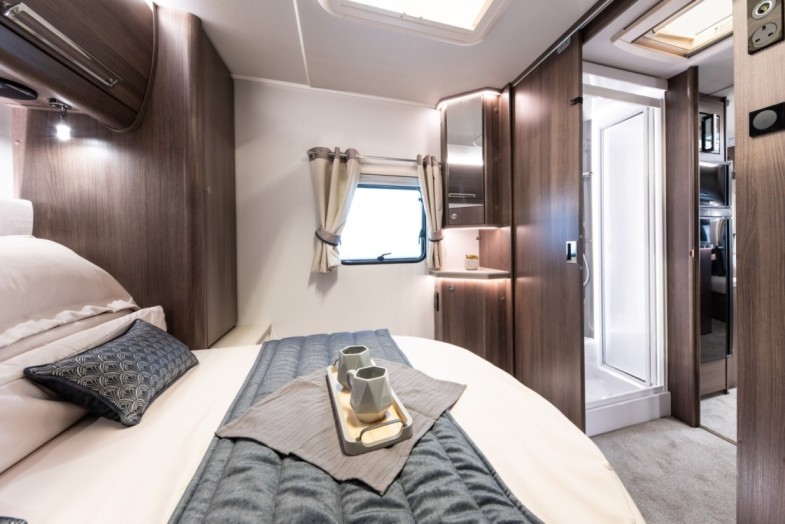 The bedroom inside the Barracuda