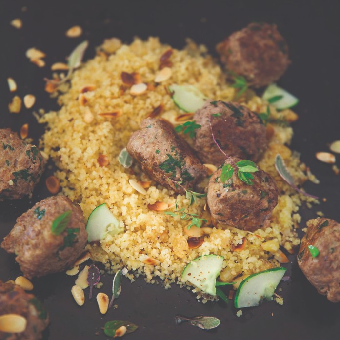 Lebanese keftas and couscous