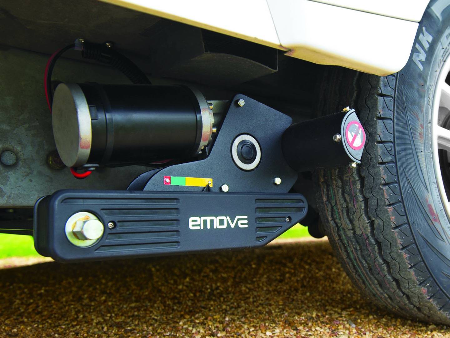 An Emove caravan motor mover
