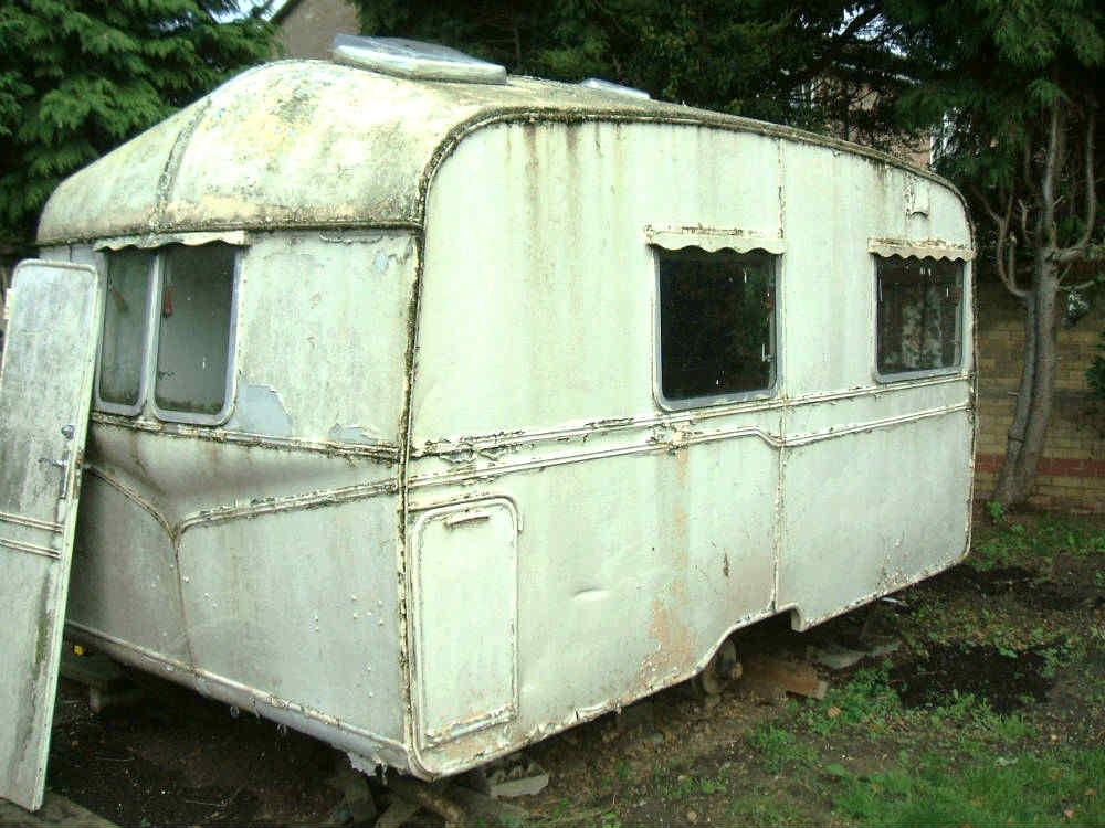 Restoring a classic vintage caravan