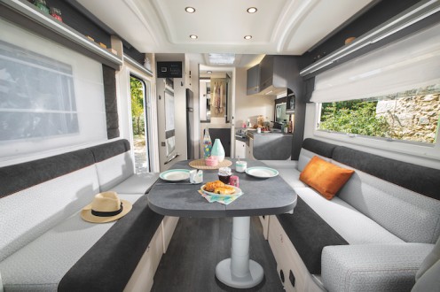 The living room on the Chausson 640