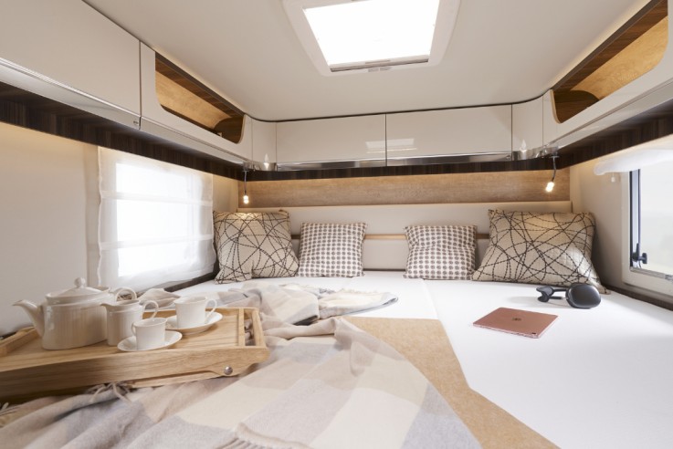 The bedroom inside the Ecovip L 3009