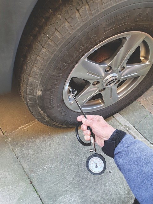 Checking your tyre pressures is very important for safety and fuel efficiency