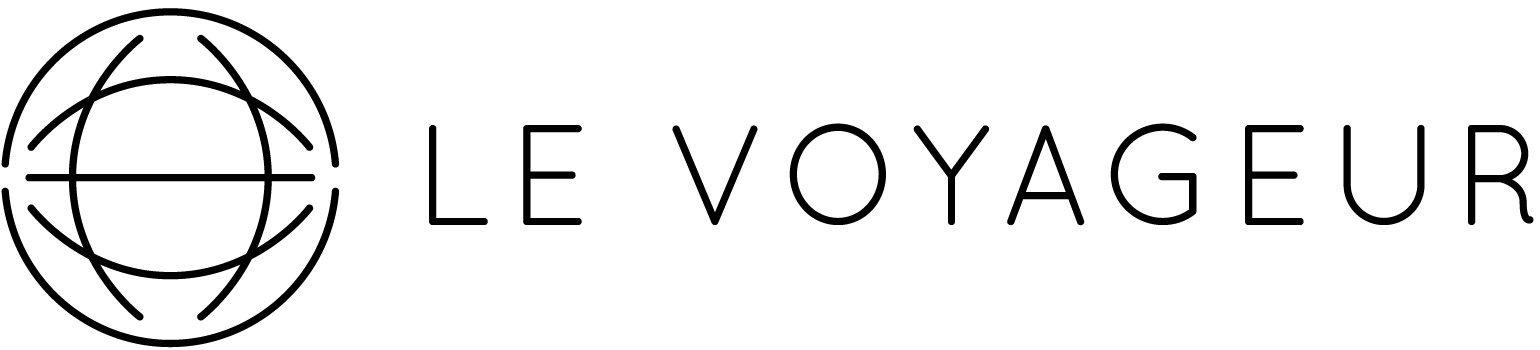 The logo of Le Voyageur