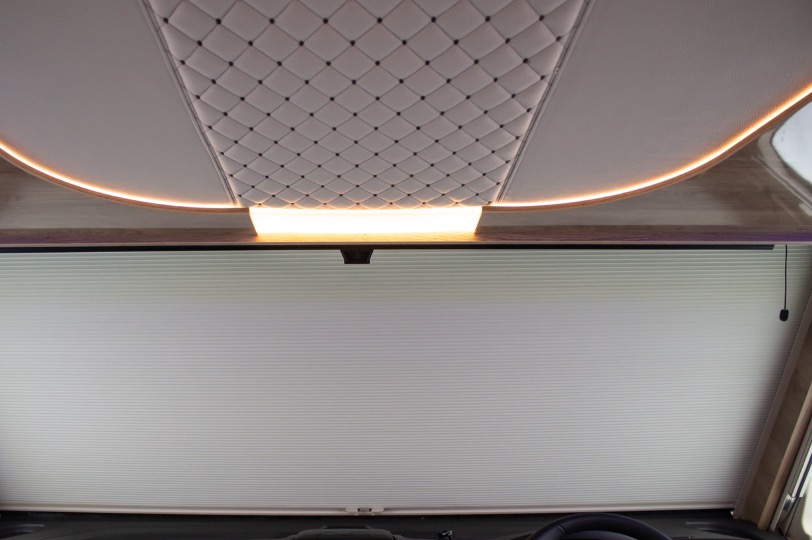 The cab blinds inside the K-Yacht 80 Tekno Line
