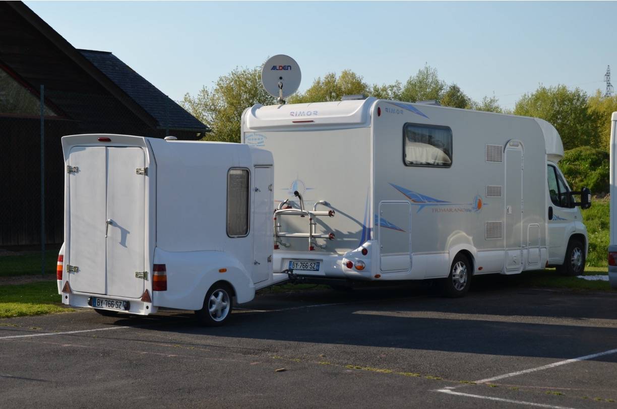 Towing a trailer with your motorhome is an option to help manage payload and overloading