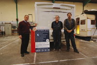 Stuart, Martin and Peter celebrate lengthy terms of service at Crossleys