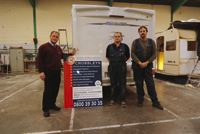 Stuart, Martin and Peter celebrate lengthy terms of service at Crossleys