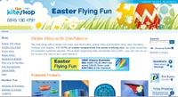 Kite Shop web home page Kite Shop web home page