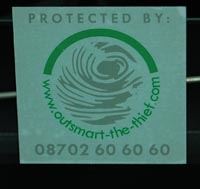 outsmart the thief sign outsmart the thief sign