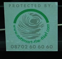 outsmart the thief sign